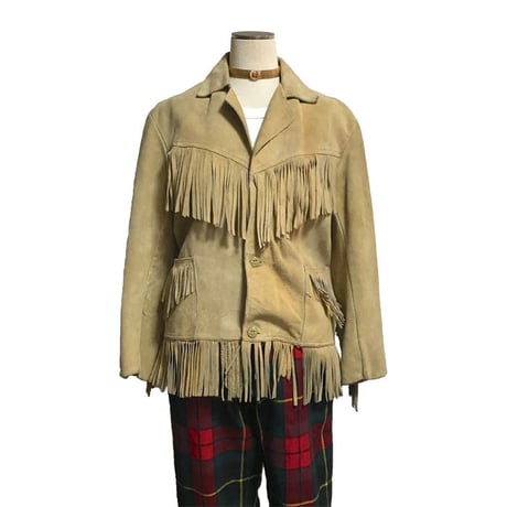 【USED】70'S PYPSE SUEDE FRINGE JACKET
