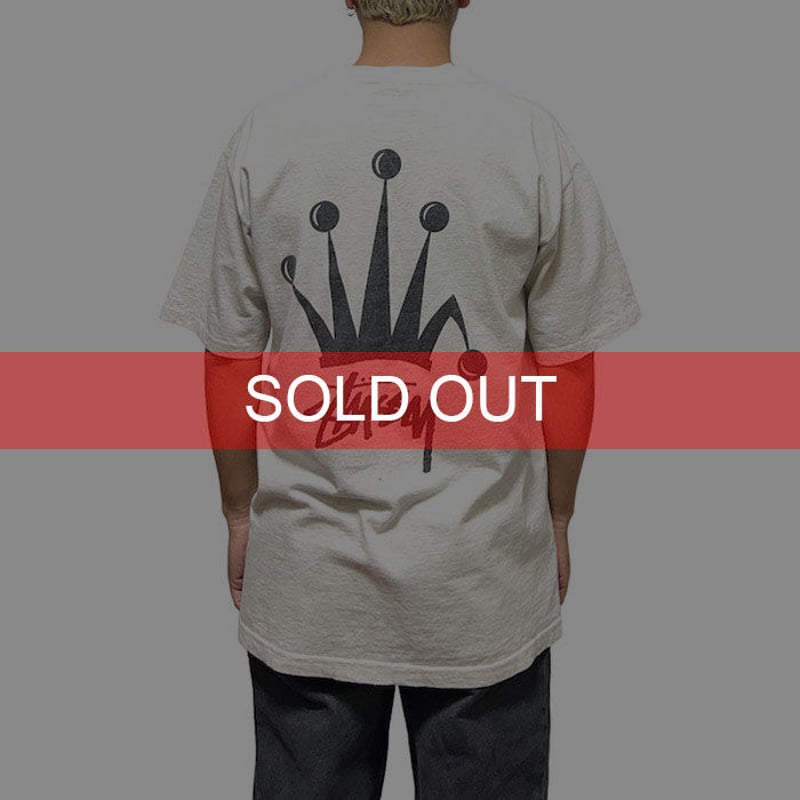 USED】90'S OLD STUSSY CROWN T-SHIRT | KONBINI USED】90'S OLD STUSSY CROWN T-SHIRT | KONBINI