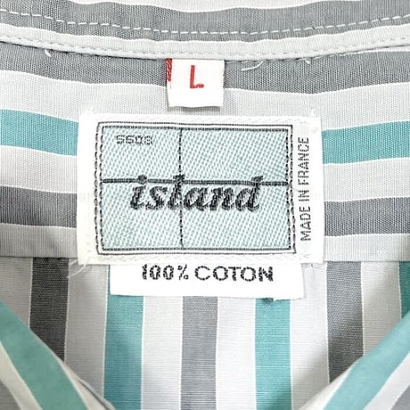 【USED】90'S STRIPE SHIRT MADE IN FRANCE