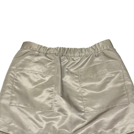 【USED】2010's SATIN WRAPPED MINI SKIRT