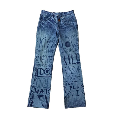 【USED】90'S W&LT GRAFFITI JEANS