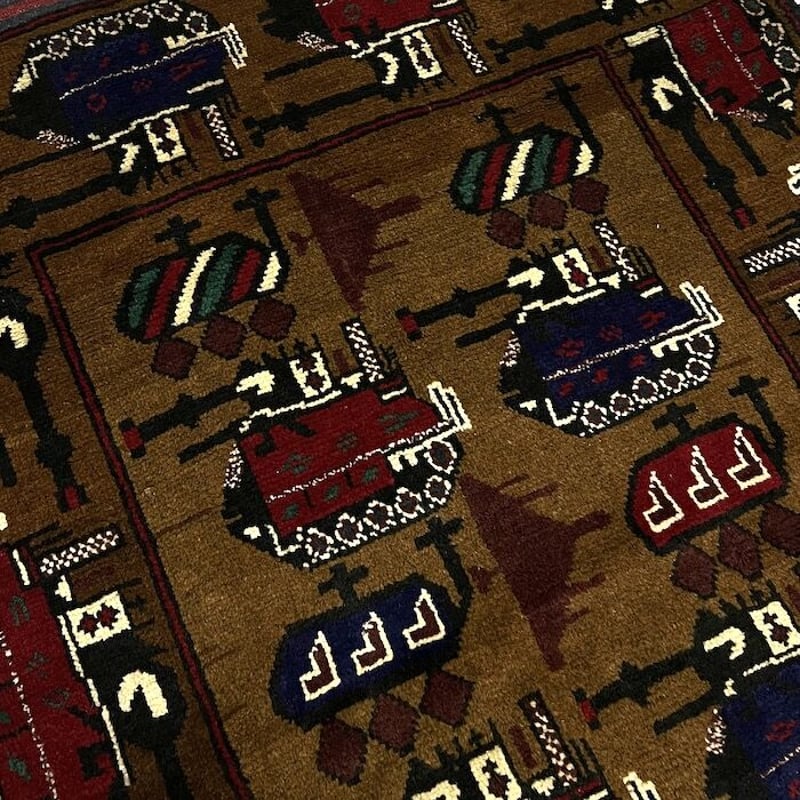 USED】90'S-00'S HANDMADE AFGHAN WAR RUG ⑧ | KON USED】90'S-00'S HANDMADE AFGHAN WAR RUG ⑧ | KON