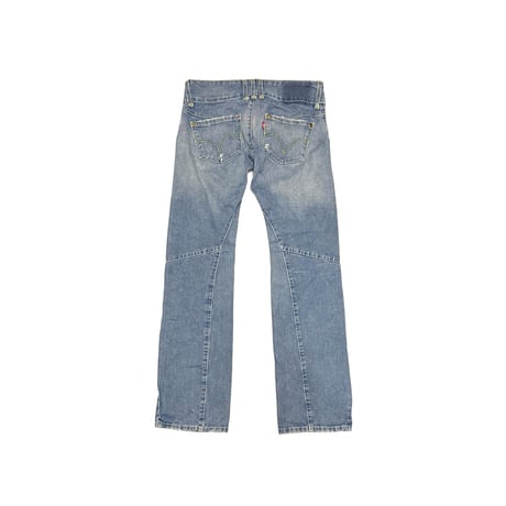 【USED】00's EURO Levi’s Double Red Button Twisted Low Flare Jeans