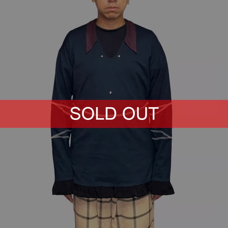 【USED】Kiko Kostadinov 2021SS norman armour jersey top