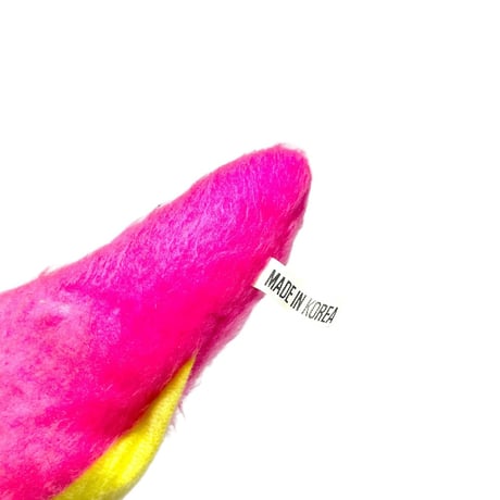 【USED】80's PINK DINOSAUR STUFFED TOY