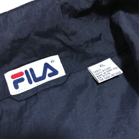 【USED】90'S FILA OLD SCHOOL NYLON JACKET