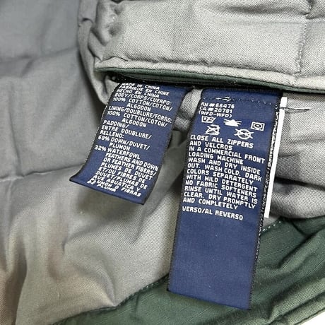 【USED】90'S-00'S TOMMY JEANS GIMMICK DESIGN DOWN VEST