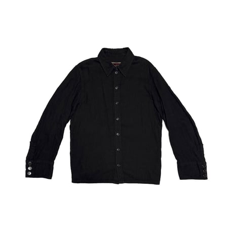 【USED】90's Christopher Nemeth Black Cotton Shirt