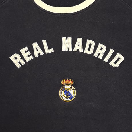 【USED】00's adidas Real Madrid Raglan Cotton Ringer T-Shirt
