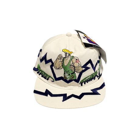 【DEAD STOCK】1996 VEGA × Street Fighter II “Guile” Snapback Cap Made for Italy