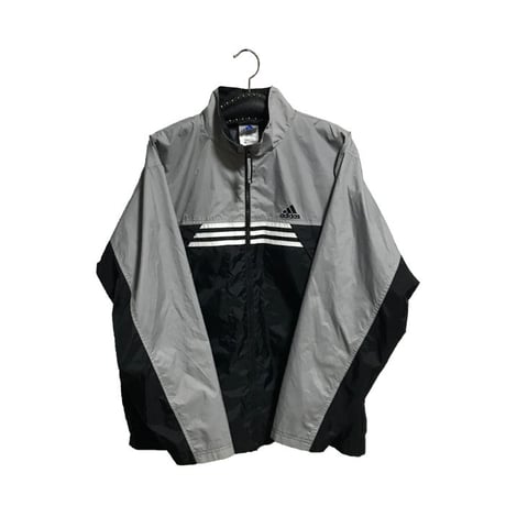 【USED】90'S ADIDAS SPORTS JACKET BLACK×GRAY