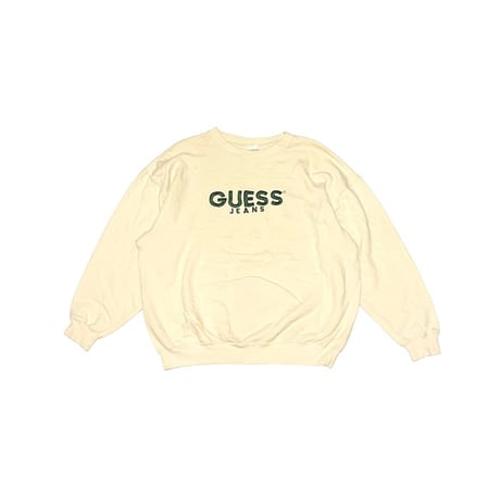 【USED】90's GUESS JEANS EMBROIDERED LOGO SWEATSHIRT