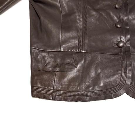 【USED】2010's Jake’s Leather Stand Collar Jacket