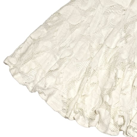 【USED】90'S-00'S Lan Tyan  LACE CROCHETED FISH SKIRT