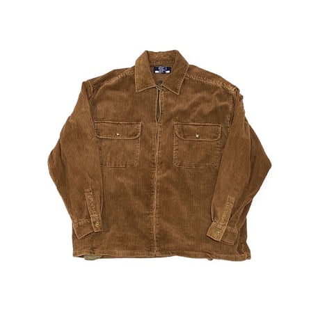 【USED】90'S 955 CORDUROY ZIP SHIRT JACKET