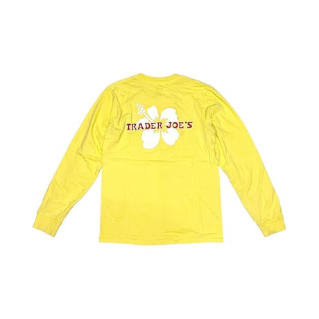 【USED】00's TRADER JOE'S L/S T-SHIRT YELLOW