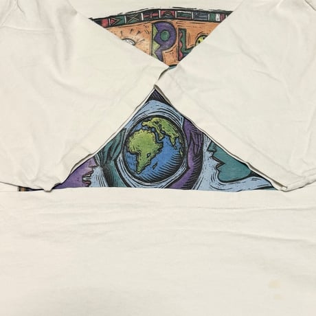 【USED】90's Human-i-Tees One Planet One People T-SHIRT