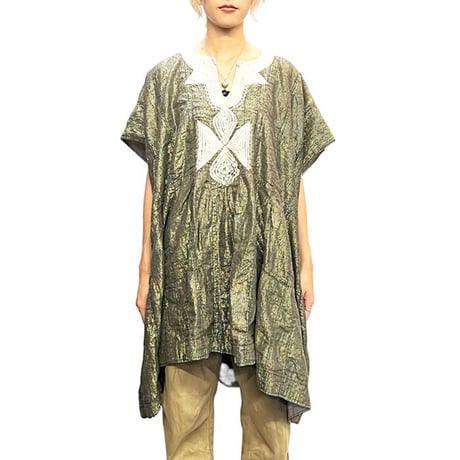 【USED】VINTAGE AFRICAN FUGU BATAKARI SMOCK JACKET GLITTER