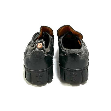 【USED】90'S EURO MINOR LABEL PLATFORM LEATHER LOAFERS