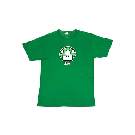 【USED】00's NINTENDO SUPER MARIOBROS. 1UP MUSHROOM T-SHIRT