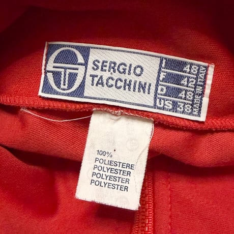 【USED】80’s Sergio Tacchini Track Jacket Red Made in Italy