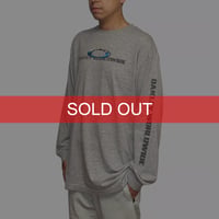 【USED】00's OAKLEY "WORLDWIDE" Ellipse Globe Graphic L/S T-Shirt