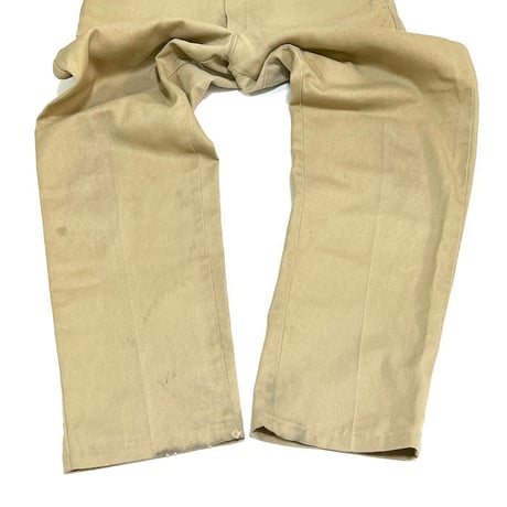 【USED】80'S-90'S OLD DICKIES WORK PANTS BEIGE