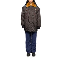 【USED】90's-00's Gaultier Jeans Red Stitch Boa Collar Nylon Jacket