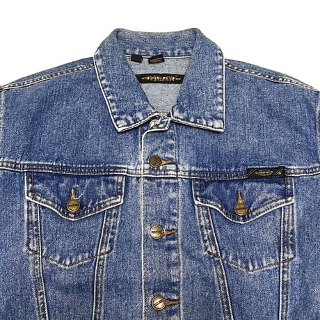 【USED】90's MARITHE FRANCOIS GIRBAUD HEART PAINTED DENIM JACKET