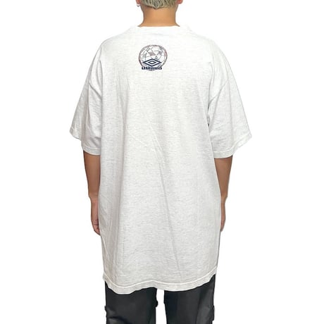 【USED】90'S UMBRO SOCCER BALL T-SHIRT GRAY