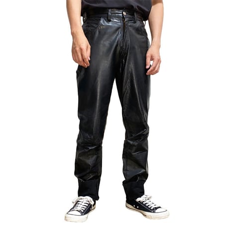 【USED】70'S LET IT ROCK LEATHER TROUSERS
