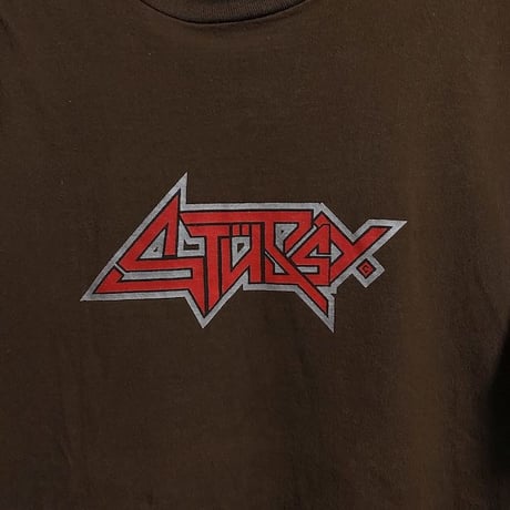 【USED】90'S STUSSY ANTHRAX-ISH LOGO T-SHIRT
