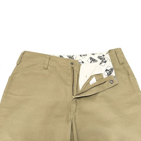 【USED】90's BEN DAVIS WORK TROUSERS BEIGE MADE IN USA