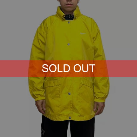 【USED】90's NIKE NYLON JACKET YELLOW