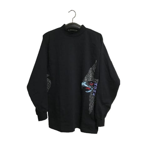 【DEAD STOCK】80'S POWELL "TONY HAWK" L/S T-SHIRT BLACK