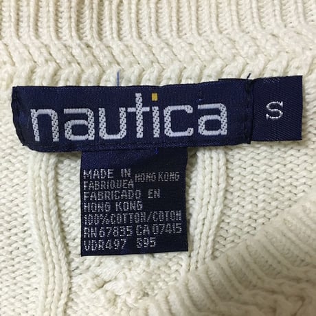 【USED】90'S NAUTICA COTTON KNIT SWEATER