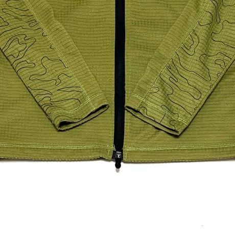 【USED】00's FOX RACING MICRO GRID FLEECE ZIP-UP TOP