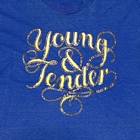 【USED】70'S Young & Tender T-SHIRT BLUE