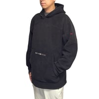【USED】00's NIKE Fleece Tech Hoodie Black Minimal Logo