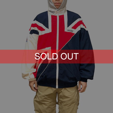 【USED】80'S-90'S SPEEDO UNION JACK PATCHWORK JACKET