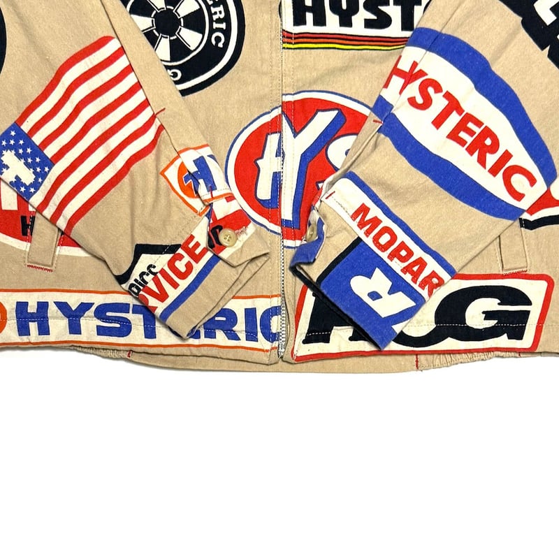 ヒステリックグラマーサインボード USED】90's HYSTERIC GLAMOUR Signboard Print Zip