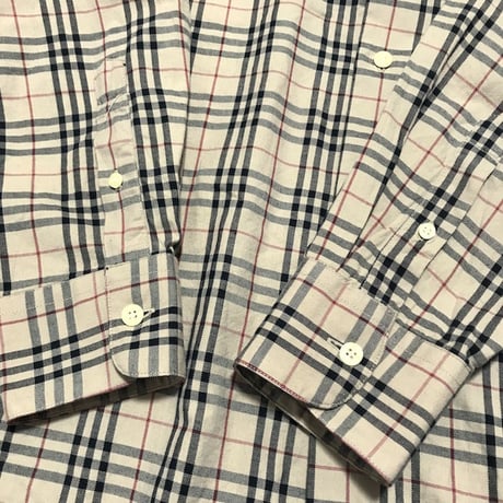 【USED】00'S BURBERRY LONDON NOVA CHECK SHIRT