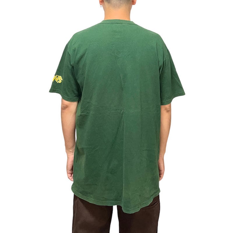 USED】90'S DRAWLS T-SHIRT GREEN | KONBINI USED】90'S DRAWLS T-SHIRT GREEN | KONBINI