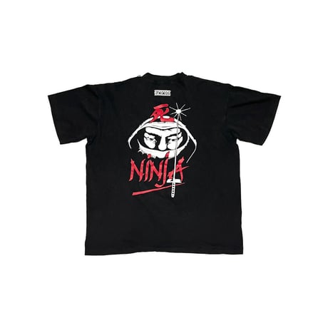 【USED】80's-90's euro ROCK NINJA T-SHIRT