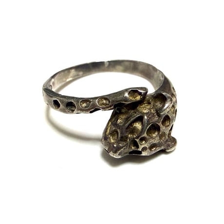 【USED】Vintage 925 Silver Leopard Ring