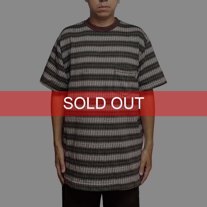 USED】80's-90's OLD STUSSY JACQUARD BORDER POCK USED】80's-90's OLD STUSSY JACQUARD BORDER POCK