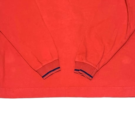 【USED】90'S OLD GAP ATTACHED HOOD L/S TOP ORANGE
