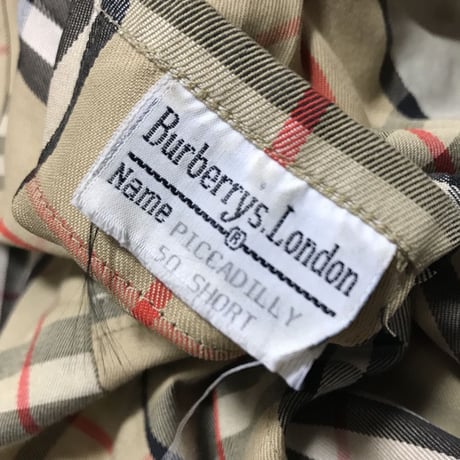 【USED】80'S BURBERRYS STAND FALL COLLAR COAT MADE IN ENGLAND