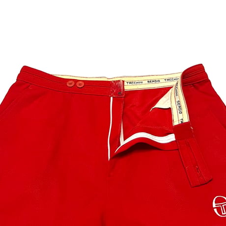 【USED】70's-80's Sergio Tacchini TENNIS SHORTS RED