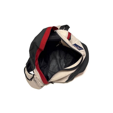 【USED】90's-00's JANSPORT Sling backpack Gray×Red×Beige